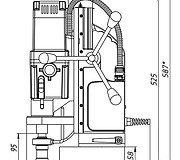 Магнитный сверлильный станок MBSA-100