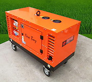 Дизельный генератор New Boy EPS-113ТDE 11 кВт с транспортировочными колёсами.