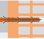 Дюбель фасадный MB с шурупом, увеличенная зона