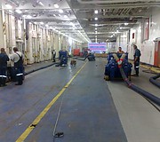 Демонтаж резиновых покрытий дробеструйной машиной 2-48DS