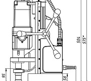 Магнитный сверлильный станок MBR-100