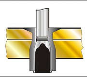 Заклепка Bralo сталь/сталь потайной бортик 100°, усиленная