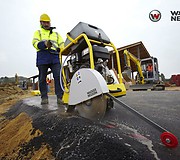 Швонарезчик wacker Neuson в работе