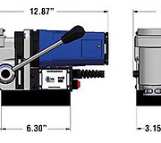 Размеры углового сверлильного станка MAB 150