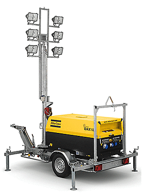 Осветительные мачты Atlas Copco на базе генераторов QAX и QAS Осветительные мачты Atlas Copco на базе дизельных генераторов QAX и QAS