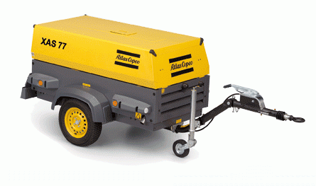 Дизельный компрессор Atlas Copco XAS 77 Dd с двигателем Deutz 31,5