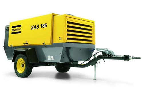 Дизельный компрессор Atlas Copco XAS 186 Dd с двигателем Deutz 83 кВт