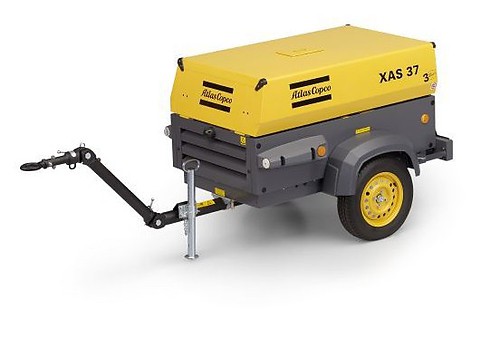 Компрессор Atlas Copco XAS 37 Kd Компрессор Atlas Copco XAS 37 Kd с дизельным двигателем Kubota 18,5 кВт
