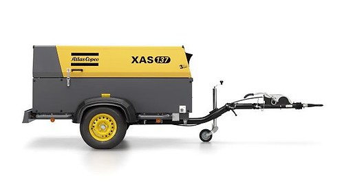 Компрессор Atlas Copco XAS 137 Kd Дизельный компрессор Atlas Copco XAS 137 Kd с двигателем Kubota 71 кВт