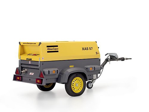 Дизельный компрессор Atlas Copco XAS 57 Dd с двигателем Deutz 23,3 кВт